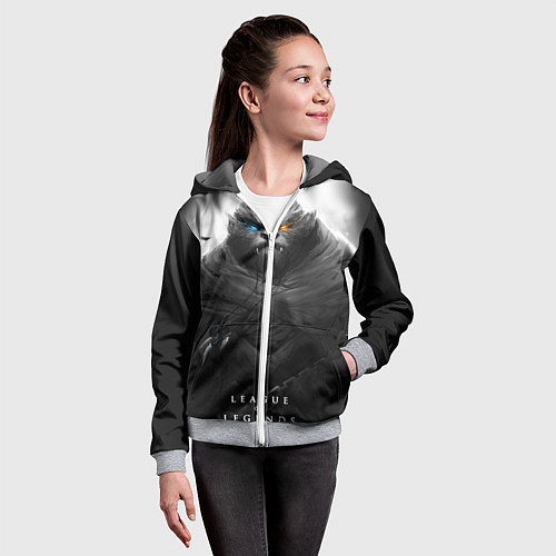 Детская толстовка на молнии Rengar LoL / 3D-Меланж – фото 4