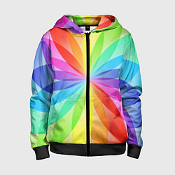 Детская толстовка на молнии Радуга