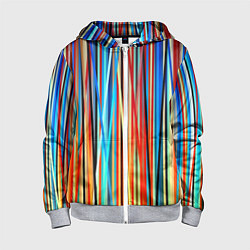 Детская толстовка на молнии Colored stripes