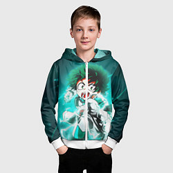 Толстовка на молнии детская Моя геройская академия, цвет: 3D-белый — фото 2