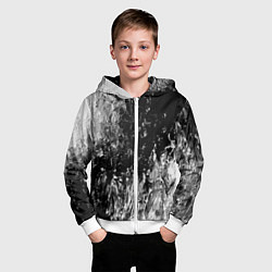 Толстовка на молнии детская GRAY&BLACK, цвет: 3D-белый — фото 2