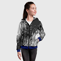 Толстовка на молнии детская GRAY&BLACK, цвет: 3D-синий — фото 2