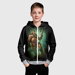 Толстовка на молнии детская Magic: The Gathering, цвет: 3D-меланж — фото 2