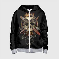 Толстовка на молнии детская Abney Park: Biker, цвет: 3D-меланж