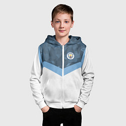 Толстовка на молнии детская Manchester City FC: Sport, цвет: 3D-белый — фото 2