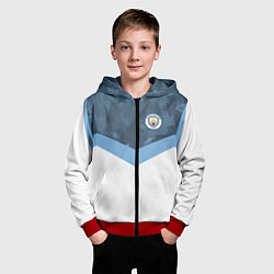Толстовка на молнии детская Manchester City FC: Sport, цвет: 3D-красный — фото 2