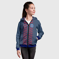 Толстовка на молнии детская FC PSG: Creative, цвет: 3D-синий — фото 2