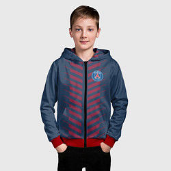 Толстовка на молнии детская FC PSG: Creative, цвет: 3D-красный — фото 2