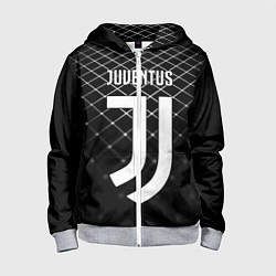 Детская толстовка на молнии FC Juventus: Black Lines