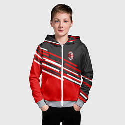 Толстовка на молнии детская АC Milan: R&G, цвет: 3D-меланж — фото 2