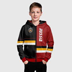 Толстовка на молнии детская Russian Empire, цвет: 3D-красный — фото 2