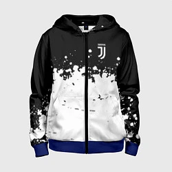 Толстовка на молнии детская FC Juventus Sport, цвет: 3D-синий