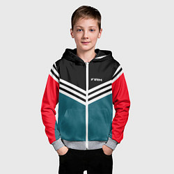 Толстовка на молнии детская Firm 90s: Arrows Style, цвет: 3D-меланж — фото 2