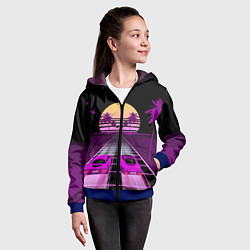 Толстовка на молнии детская Digital Race, цвет: 3D-синий — фото 2