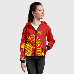 Толстовка на молнии детская FC Man United: Red Exclusive, цвет: 3D-черный — фото 2