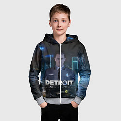 Толстовка на молнии детская Detroit: Connor, цвет: 3D-меланж — фото 2