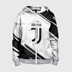 Толстовка на молнии детская Juventus, цвет: 3D-меланж