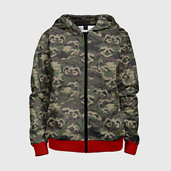 Детская толстовка на молнии Лига лени