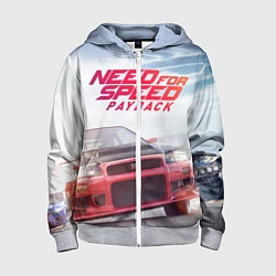 Толстовка на молнии детская Need for Speed: Payback, цвет: 3D-меланж