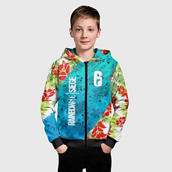 Толстовка на молнии детская Rainbow Six: Sunsplash Pack, цвет: 3D-черный — фото 2