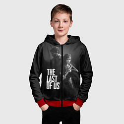 Толстовка на молнии детская The Last of Us: Black Style, цвет: 3D-красный — фото 2