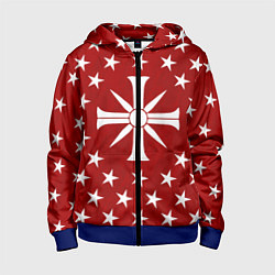 Толстовка на молнии детская Far Cry 5: Red Cult, цвет: 3D-синий