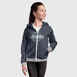 Толстовка на молнии детская O.A.S.I.S, цвет: 3D-меланж — фото 2