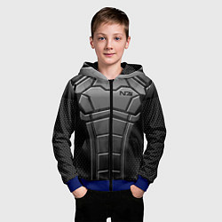 Толстовка на молнии детская Soldier N7, цвет: 3D-синий — фото 2