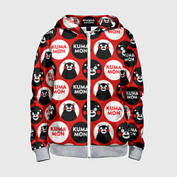 Детская толстовка на молнии Kumamon Pattern