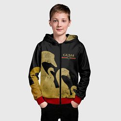 Толстовка на молнии детская GUSSI: Gold Edition, цвет: 3D-красный — фото 2