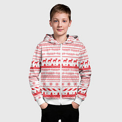Толстовка на молнии детская Horizon Zero Dawn: New Year, цвет: 3D-белый — фото 2