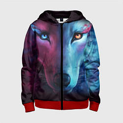 Детская толстовка на молнии Волчий взгляд