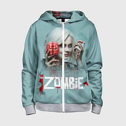 Толстовка на молнии детская I Zombie, цвет: 3D-меланж