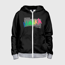 Толстовка на молнии детская Mishka NYC x Tessa Violet, цвет: 3D-меланж