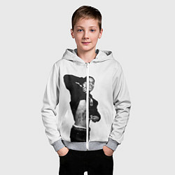 Толстовка на молнии детская ASAP Rocky: White Fashion, цвет: 3D-меланж — фото 2