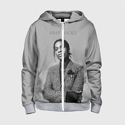 Толстовка на молнии детская ASAP Rocky: Grey Fashion, цвет: 3D-меланж