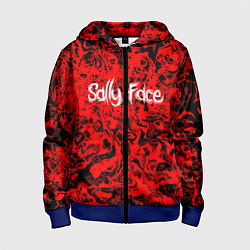 Детская толстовка на молнии Sally Face: Red Bloody