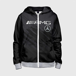 Толстовка на молнии детская Mercedes AMG, цвет: 3D-меланж