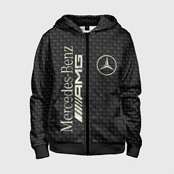 Толстовка на молнии детская Mercedes AMG: Dark Side, цвет: 3D-черный