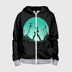 Толстовка на молнии детская Моя геройская академия, цвет: 3D-меланж