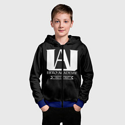 Толстовка на молнии детская UA HERO ACADEMY logo, цвет: 3D-синий — фото 2