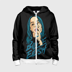 Детская толстовка на молнии Billie Eilish