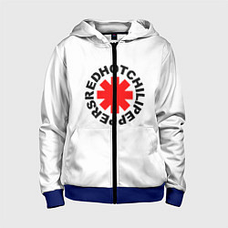 Толстовка на молнии детская RED HOT CHILI PEPPERS, цвет: 3D-синий