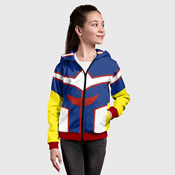 Толстовка на молнии детская ALL MIGHT MY HERO ACADEMIA MHA МОЯ ГЕРОЙСКАЯ АКАДЕ, цвет: 3D-красный — фото 2