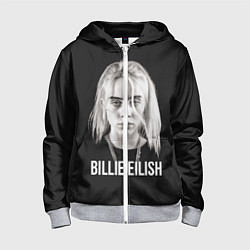 Толстовка на молнии детская BILLIE EILISH, цвет: 3D-меланж