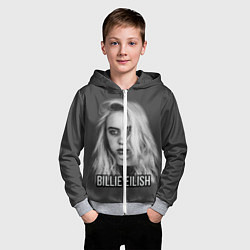 Толстовка на молнии детская BILLIE EILISH, цвет: 3D-меланж — фото 2