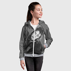 Толстовка на молнии детская BILLIE EILISH, цвет: 3D-меланж — фото 2