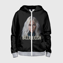 Толстовка на молнии детская BILLIE EILISH, цвет: 3D-меланж