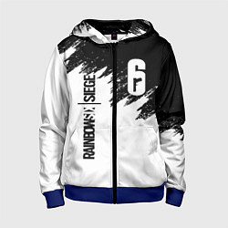 Толстовка на молнии детская RAINBOW SIX SIEGE, цвет: 3D-синий
