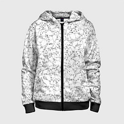 Толстовка на молнии детская Белые мыши, цвет: 3D-черный